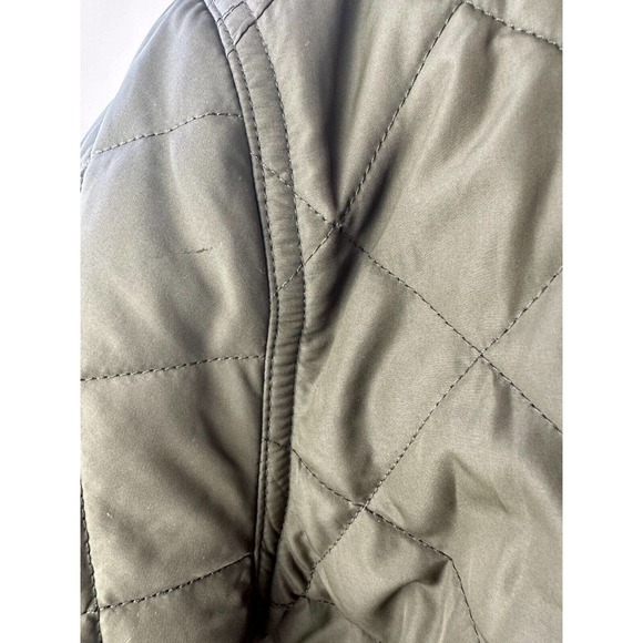 Lauren Ralph Lauren Quilted Barn Field Jacket Coat Zip Snap Green Plus Size 3X - Picture 5 of 15